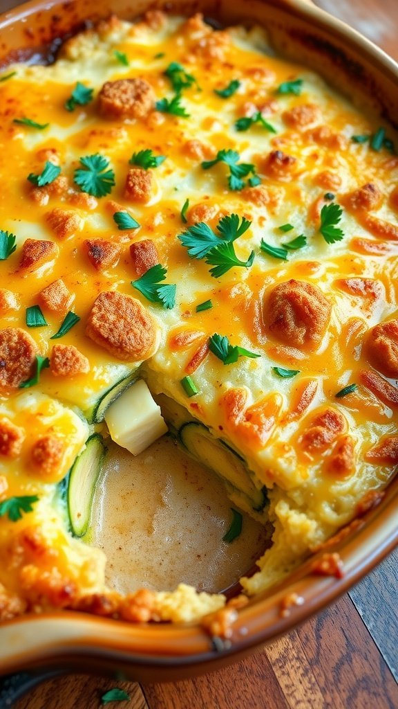 Delicious Cheesy Zucchini Casserole Recipe