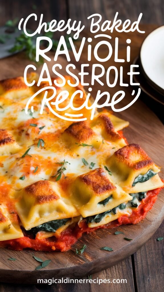 Cheesy Baked Ravioli Casserole Recipe