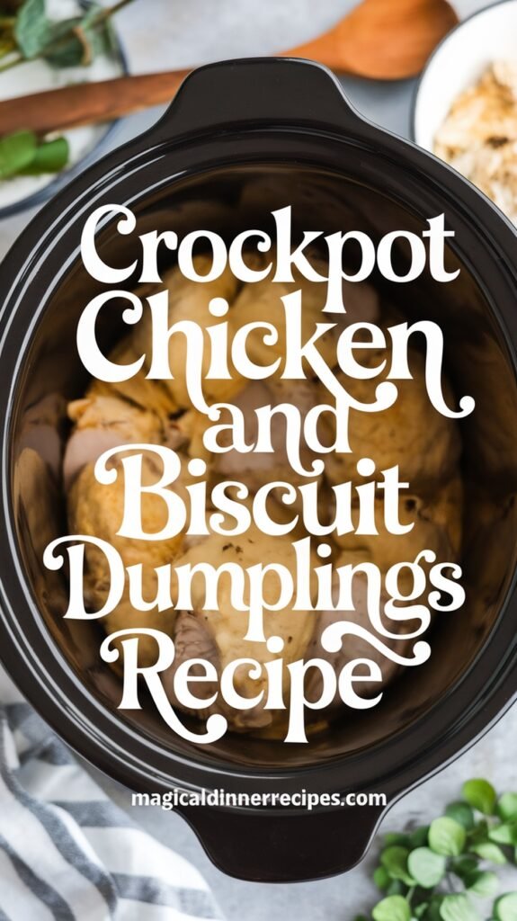 Comforting Crockpot Chicken and Biscuit Dumplings Recipe