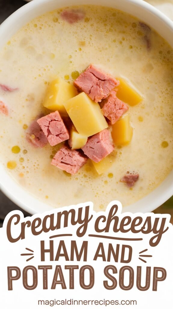 Creamy Cheesy Ham and Potato Soup