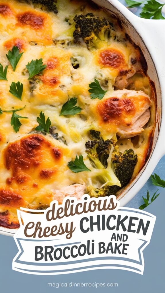 Delicious Cheesy Chicken and Broccoli Bake