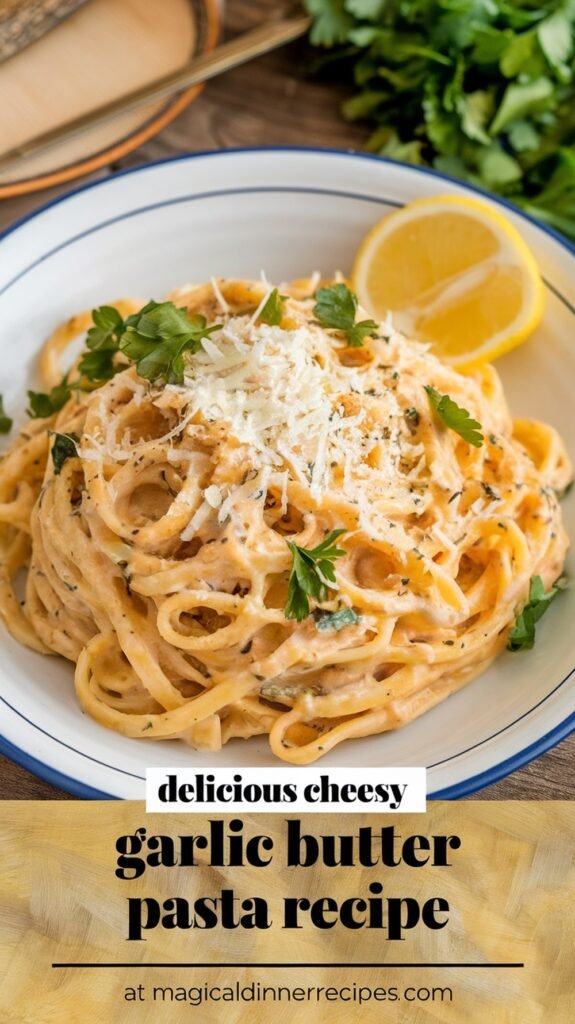 Delicious Cheesy Garlic Butter Pasta Recipe