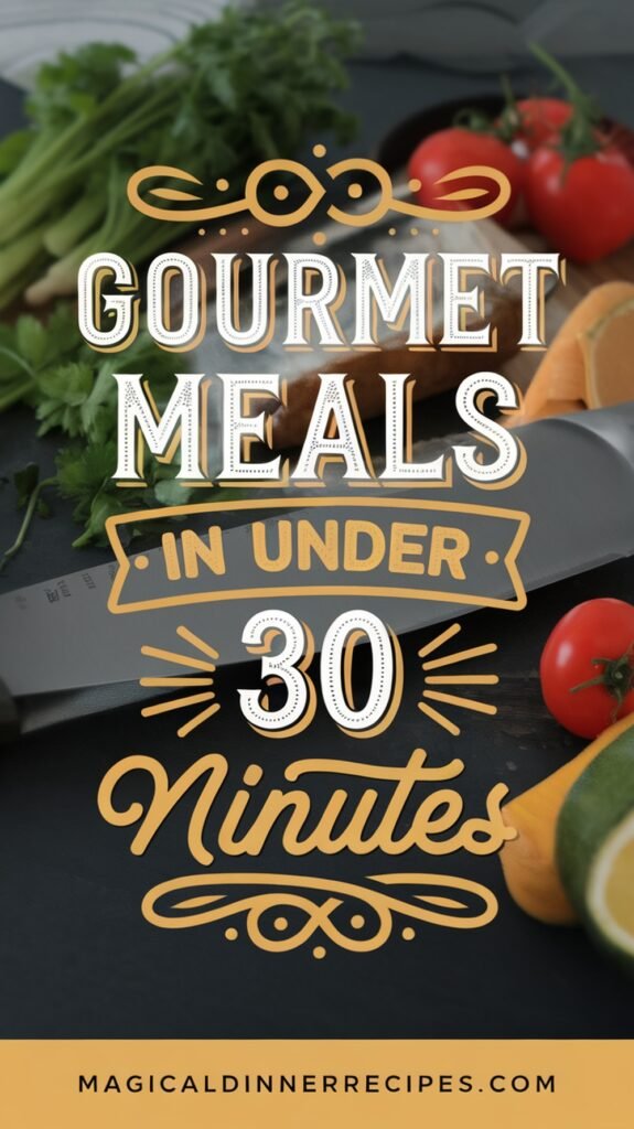 Gourmet Meals in Under 30 Minutes