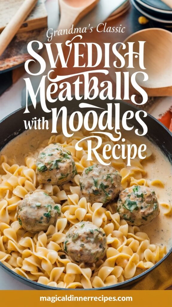 Grandma’s Classic Swedish Meatballs with Noodles Recipe