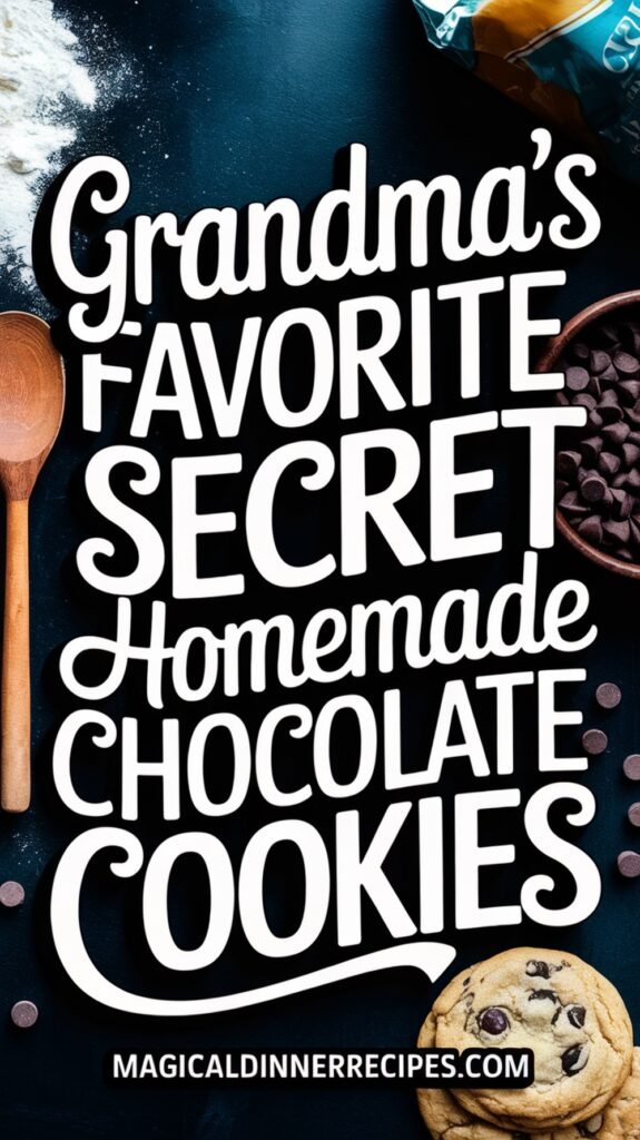Grandmas Favorite Secret Homemade Chocolate Chip Cookies