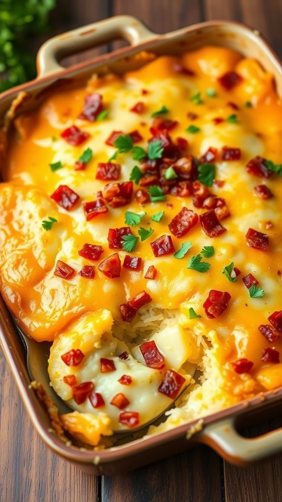 Ultimate Loaded Cheesy Potato Casserole