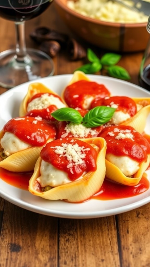 Delicious Three-Cheese Stuffed Shells Recipe