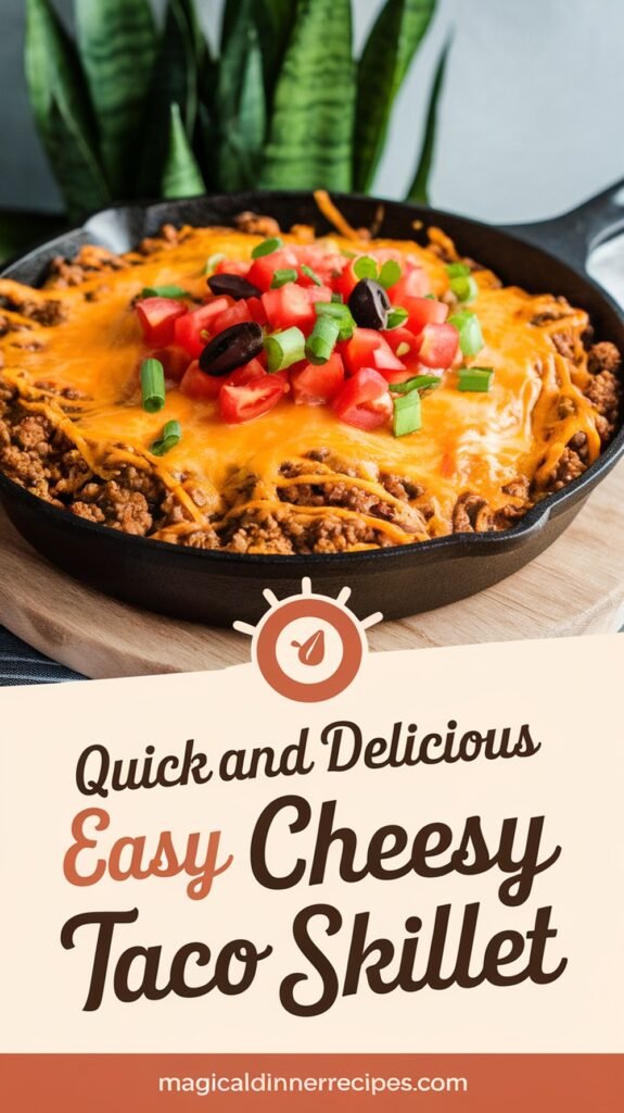 Quick and Delicious Easy Cheesy Taco Skillet