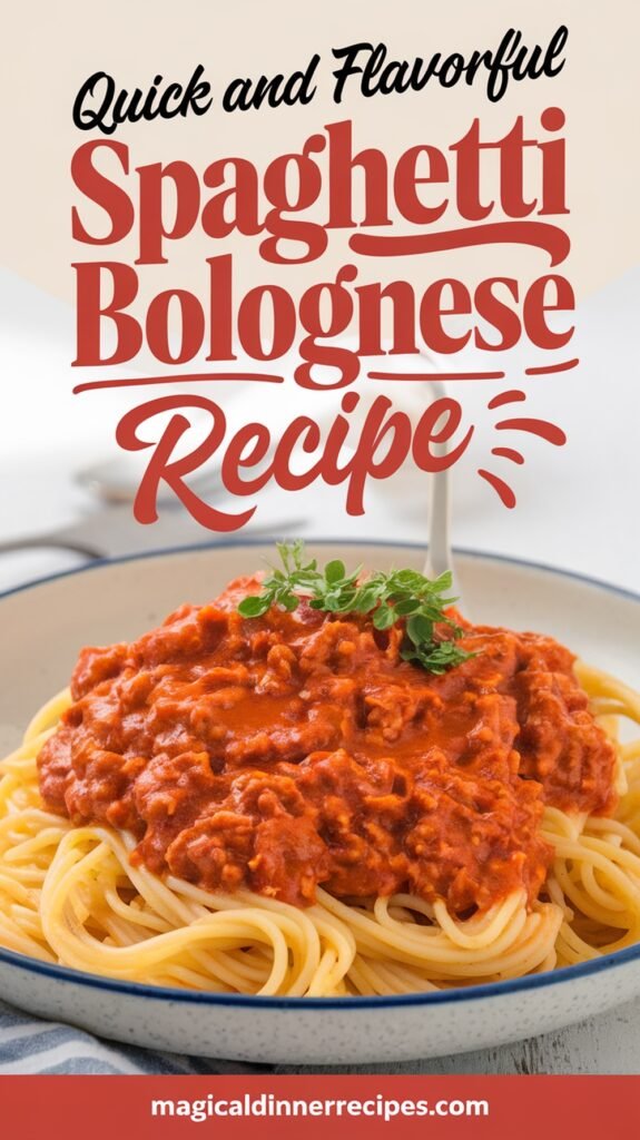 Quick and Flavorful Spaghetti Bolognese Recipe