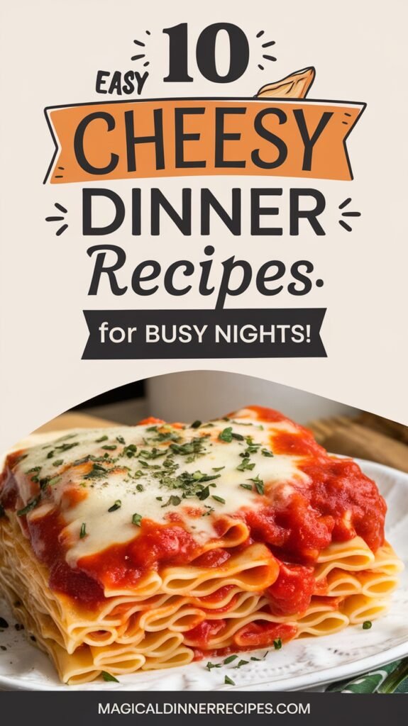 10 Easy Cheesy Dinner Recipes for Busy Nights