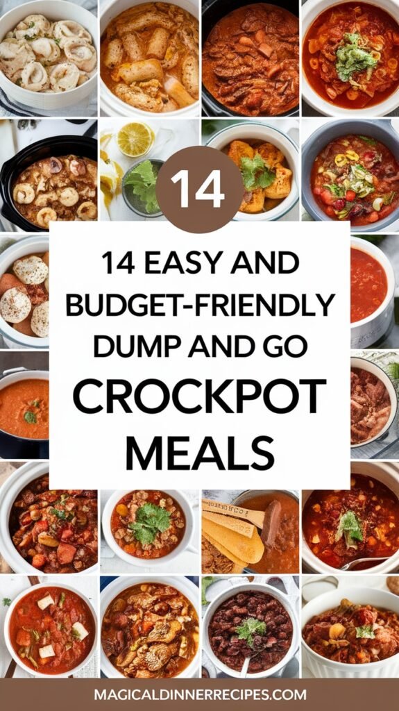 14 Easy and Budget-Friendly Dump and Go Crockpot Meals