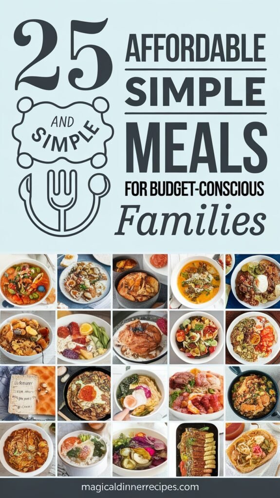 25 Affordable and Simple Meals for Budget-Conscious Families