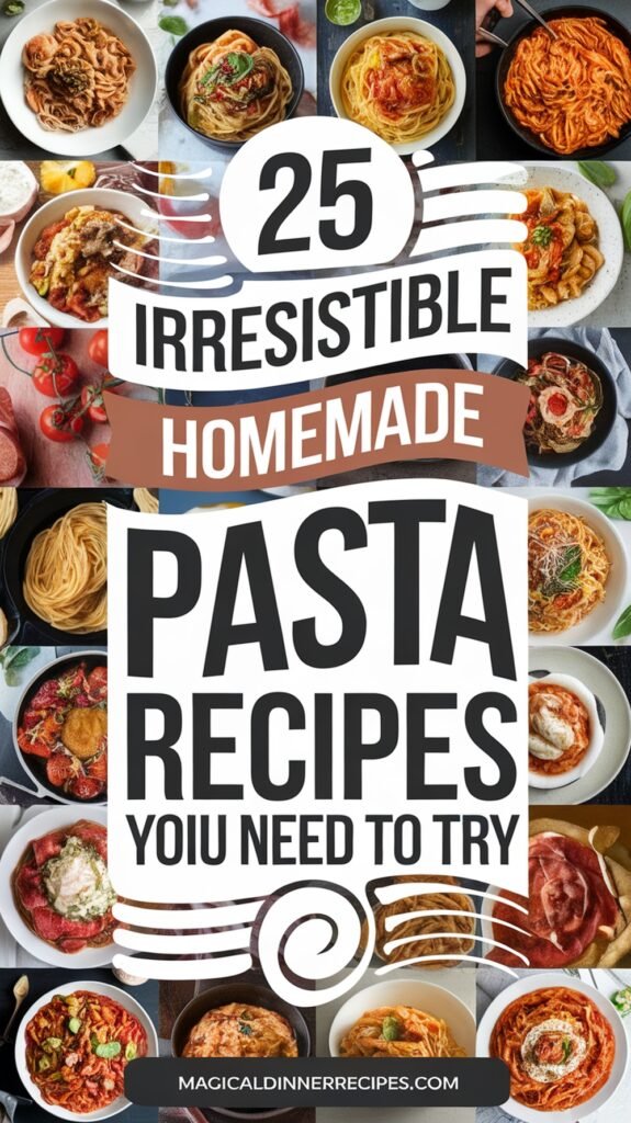 25 Irresistible Homemade Pasta Recipes You Need to Try