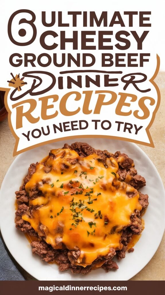6 Ultimate Cheesy Ground Beef Dinner Recipes You Need to Try