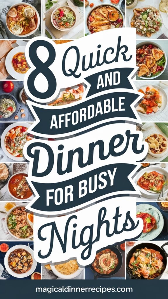 8 Quick and Affordable Dinner Ideas for Busy Nights