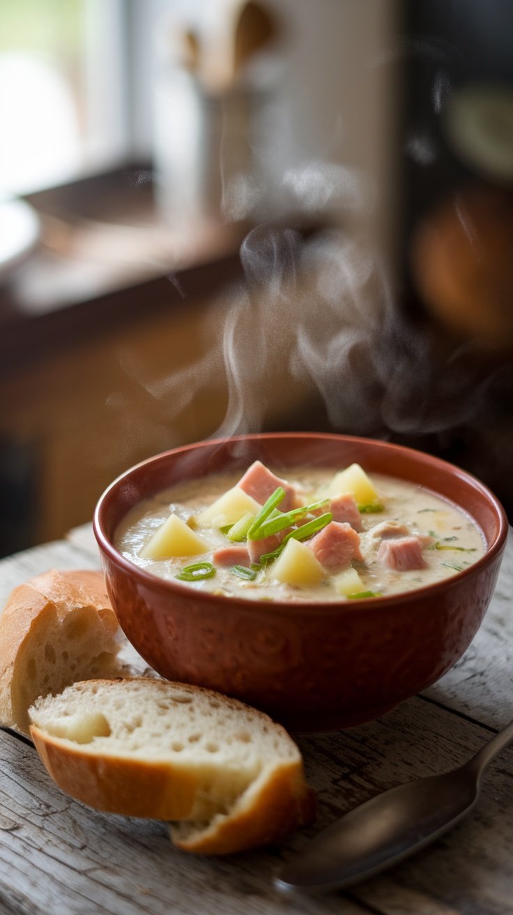 Quick and Hearty Ham and Potato Soup for Family