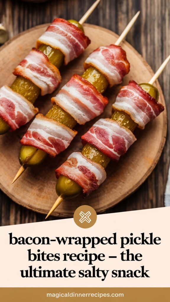 Bacon-Wrapped Pickle Bites Recipe – The Ultimate Salty Snack