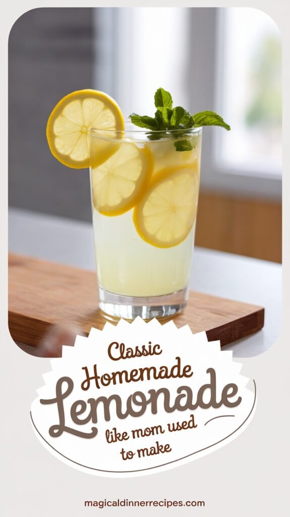 Classic Homemade Lemonade Like Mom Used to Make