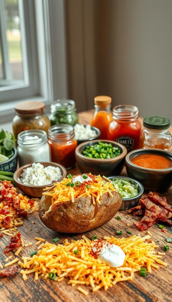 Creative toppings for baked potato Creative toppings for baked potato