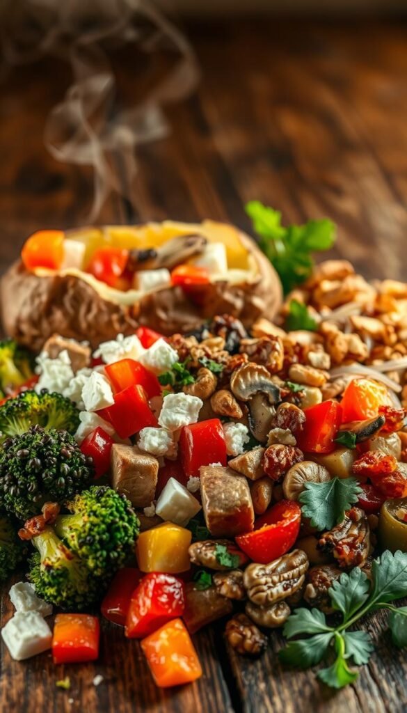 Creative toppings for baked potatoes Creative toppings for baked potatoes