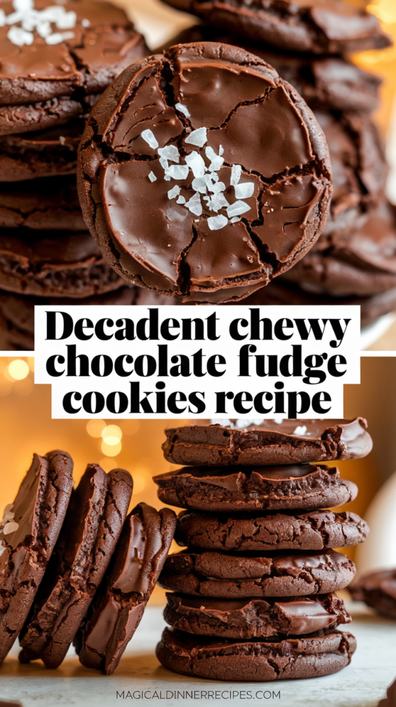Decadent Chewy Chocolate Fudge Cookies Recipe