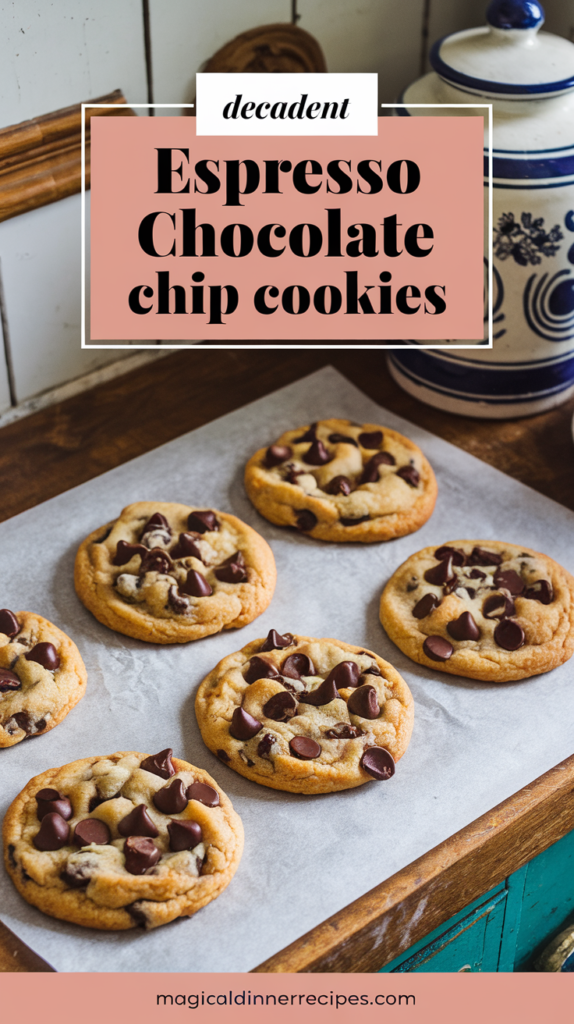Decadent Espresso Chocolate Chip Cookies