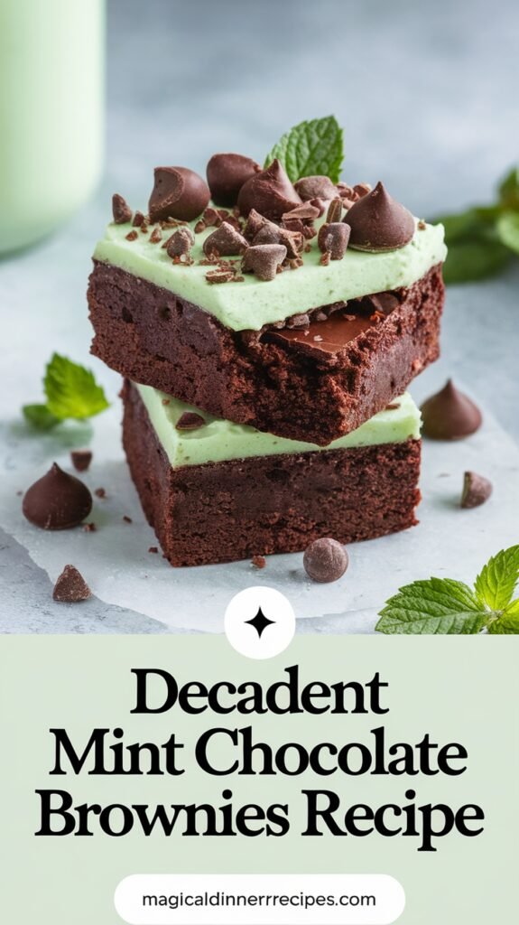 Decadent Mint Chocolate Brownies Recipe