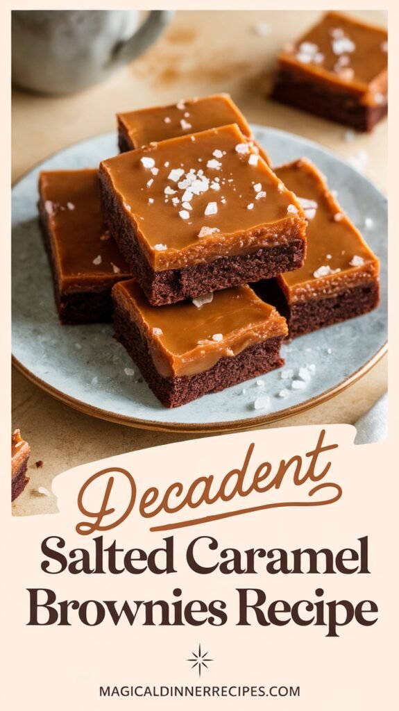 Decadent Salted Caramel Brownies Recipe