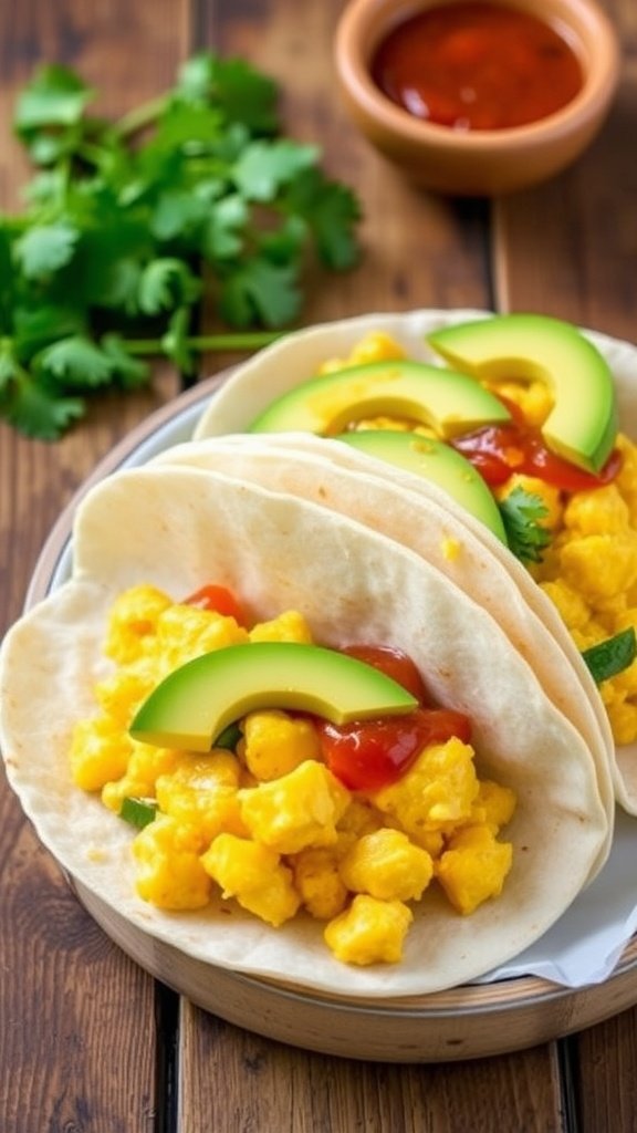 Keto Breakfast Tacos with Cheesy Scrambled Eggs