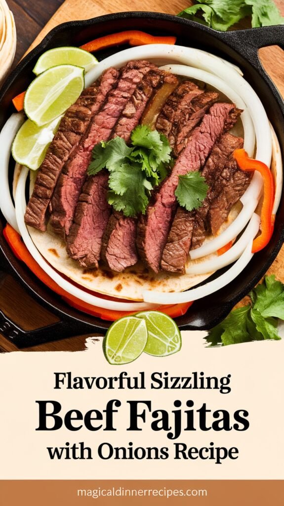 Flavorful Sizzling Beef Fajitas with Onions Recipe