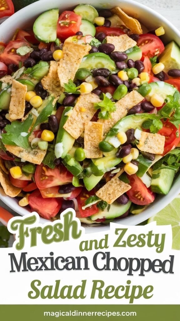 Fresh and Zesty Mexican Chopped Salad Recipe