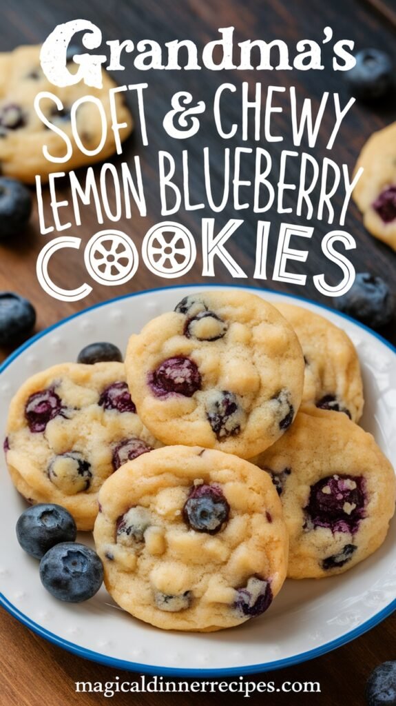 Grandma's Soft & Chewy Lemon Blueberry Cookies