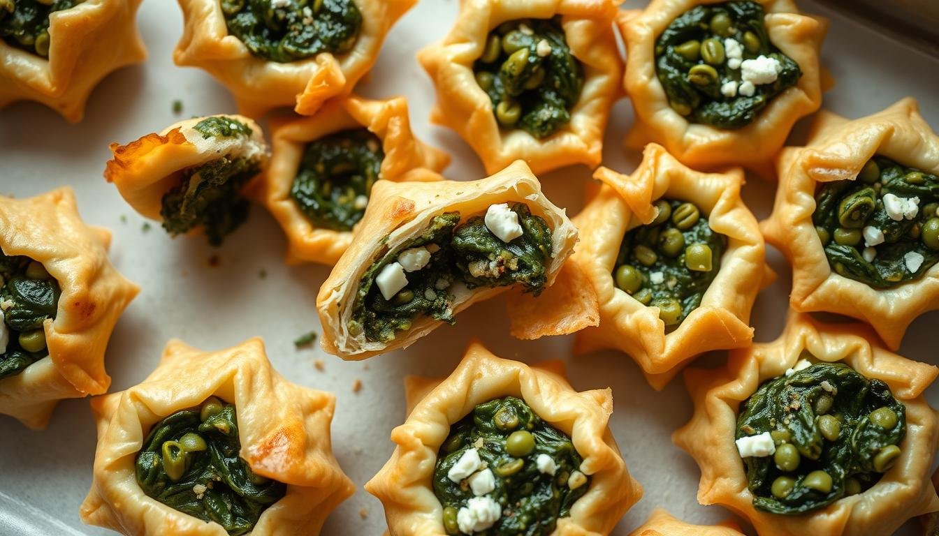 Greek Spanakopita Bites Recipe – Mini Spinach and Feta Pies