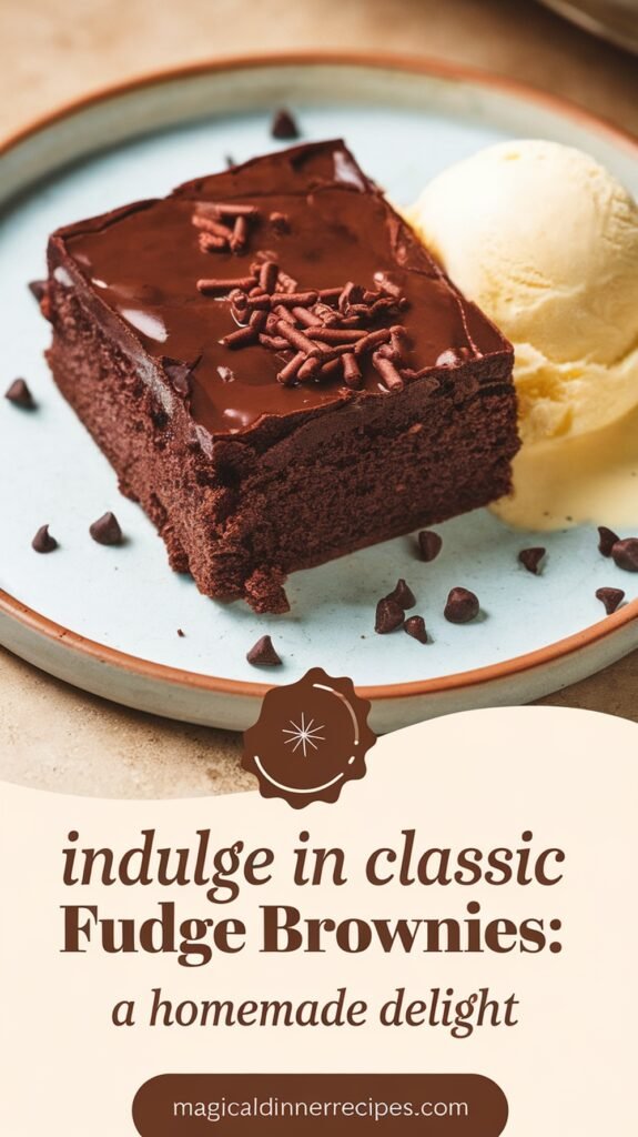 Indulge in Classic Fudge Brownies A Homemade Delight