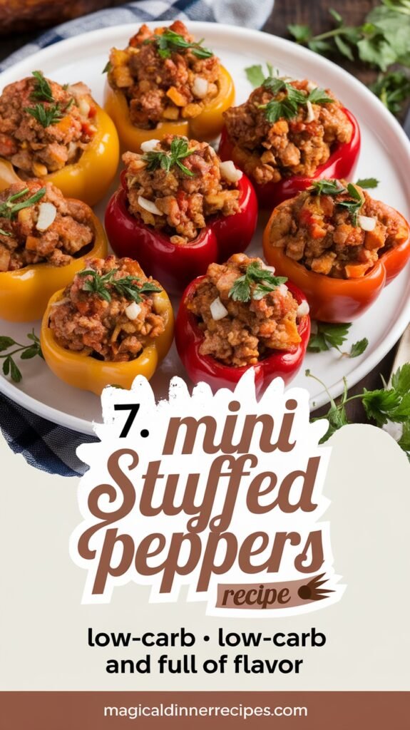 Mini Stuffed Peppers Recipe – Low-Carb and Full of Flavor