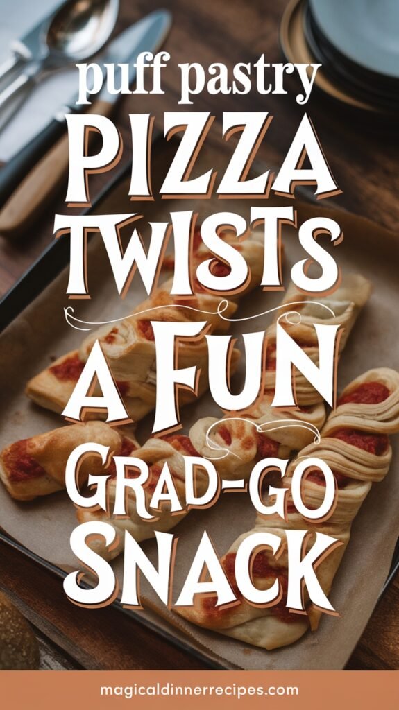 Puff Pastry Pizza Twists - A Fun Grab-and-Go Snack