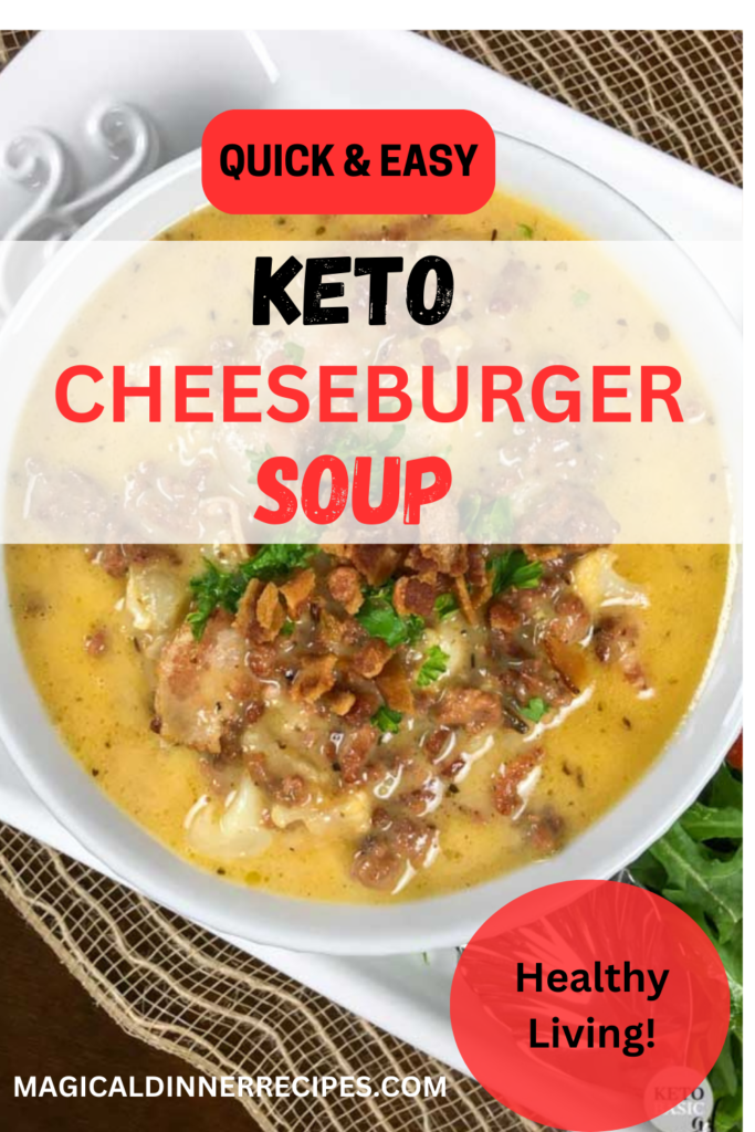 Quick & Easy Keto Cheeseburger Soup Recipe