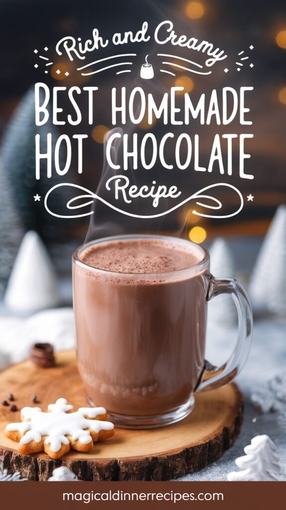 Rich and Creamy Best Homemade Hot Chocolate Recipe