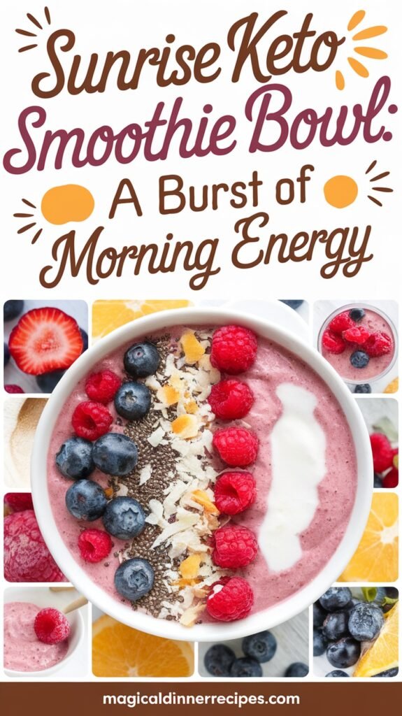 Sunrise Keto Smoothie Bowl A Burst of Morning Energy