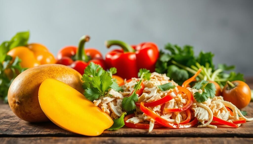 Thai Mango Chicken Salad ingredients