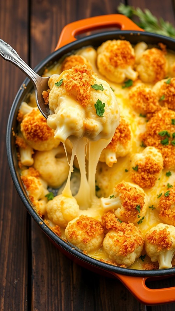 Baked Cheesy Cauliflower Casserole