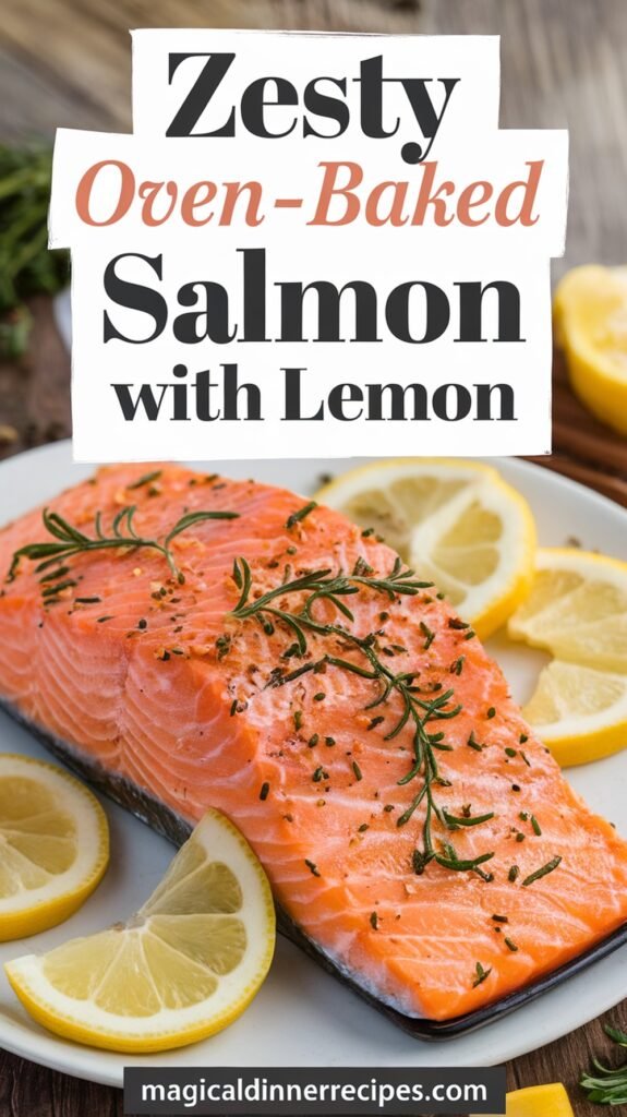 Zesty Oven-Baked Salmon with Lemon