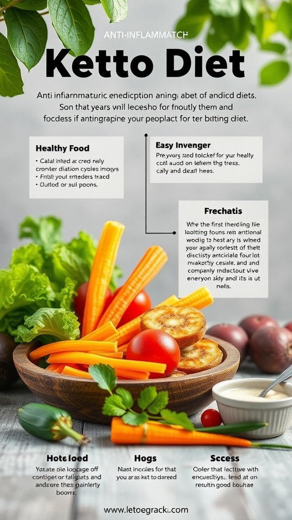 A vibrant display of fresh vegetables and healthy foods associated with the keto diet.