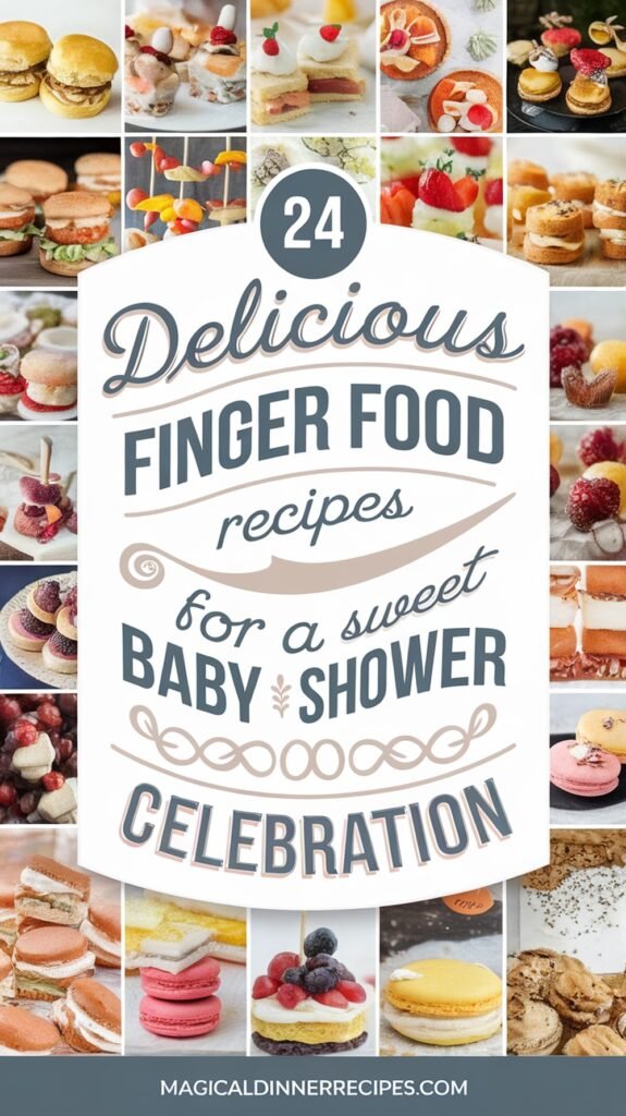 24 Delicious Finger Food Recipes for a Sweet Baby Shower Celebration