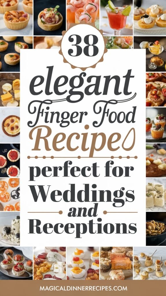 38 Elegant Finger Food Recipes Perfect for Weddings and Receptions