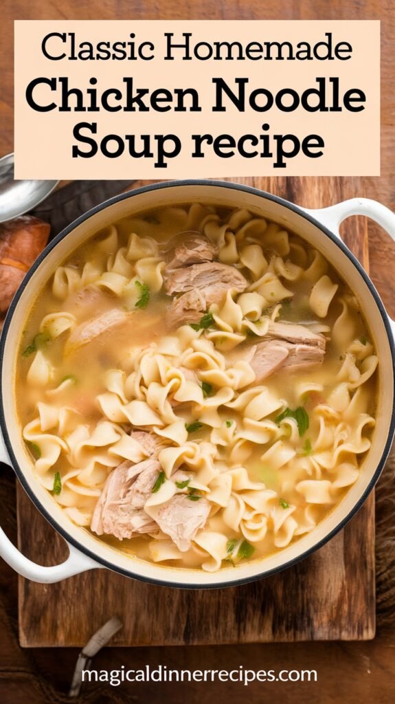 Classic Homemade Chicken Noodle Soup Recipe