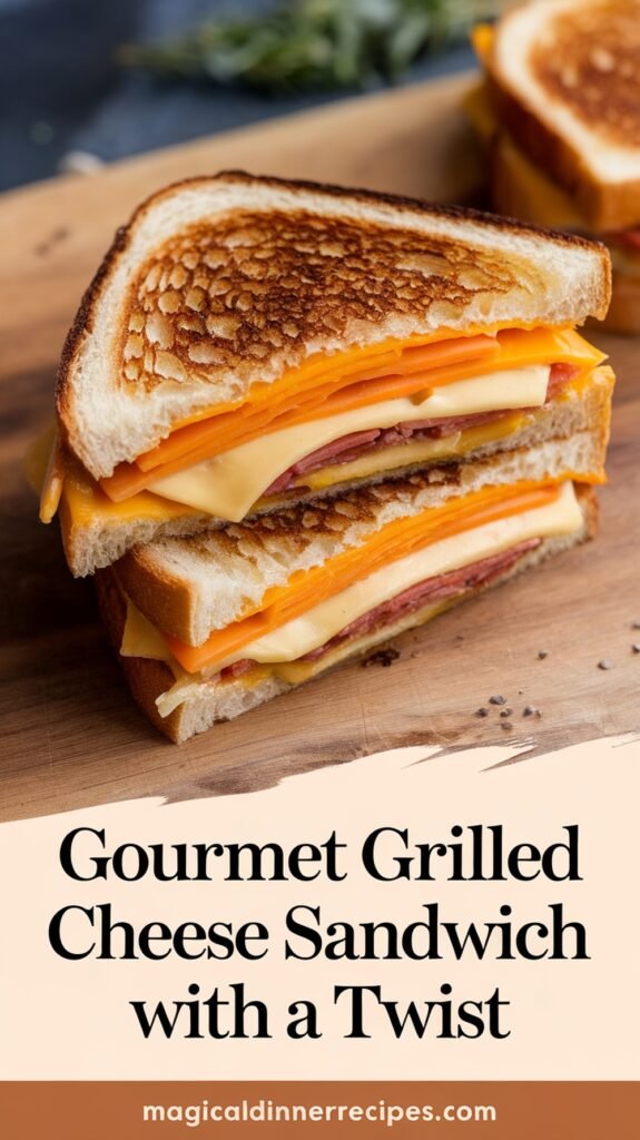 Gourmet Grilled Cheese Sandwich with a Twist