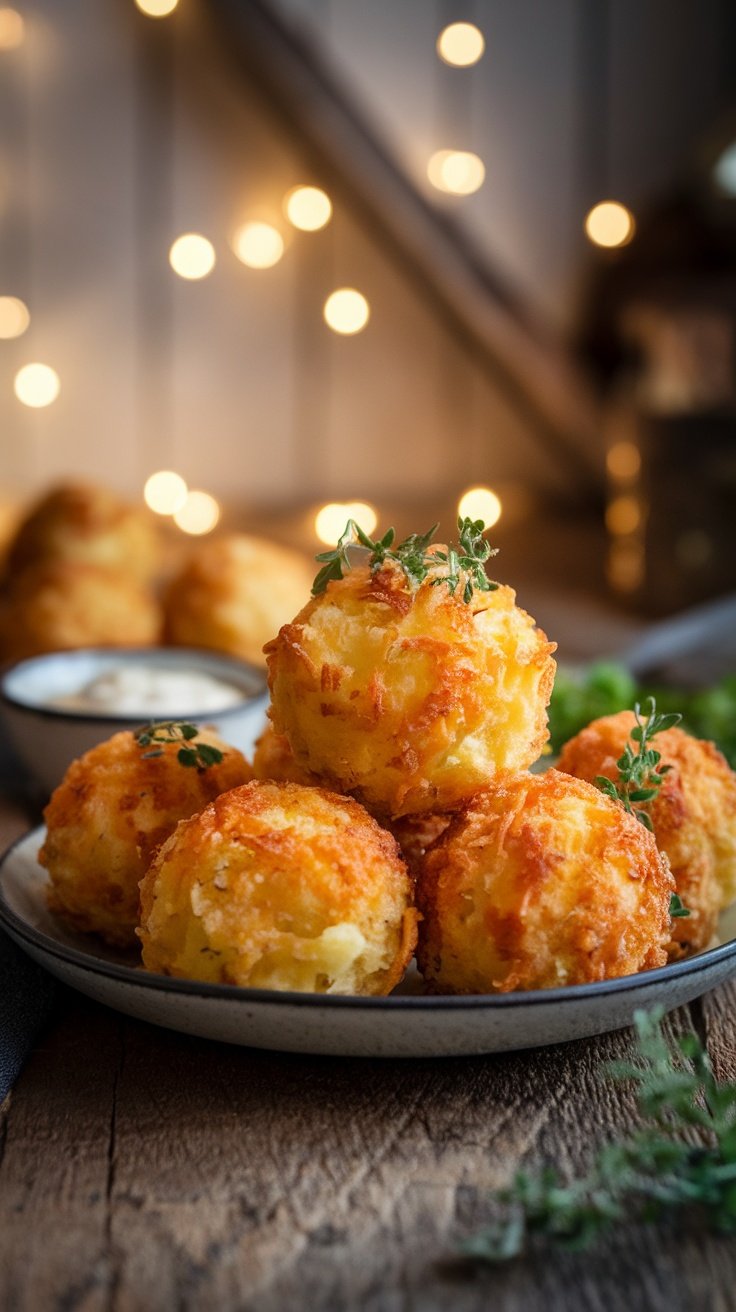 Crispy Cheesy Mashed Potato Balls Recipe