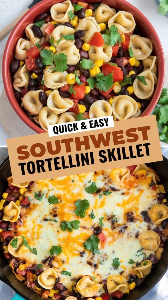 Quick & Easy Southwest Tortellini Skillet Recipe