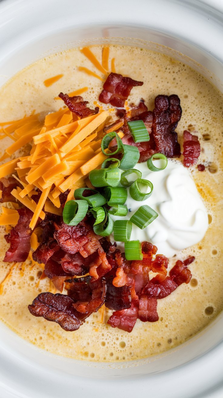 The BEST Crockpot Potato Soup Recipe